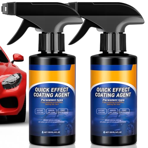 Quick Effect Coating Agent 2er Set – 3in1 Auto Nano Spray Zur Reinigung, Schutz & Kratzer Reparatur