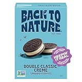 Back to Nature Double Creme Sandwich Cookies, Plant-Based, Non-GMO, Plant-Based, Made with Wheat Flour, Snack Happy, 8.25 oz Box