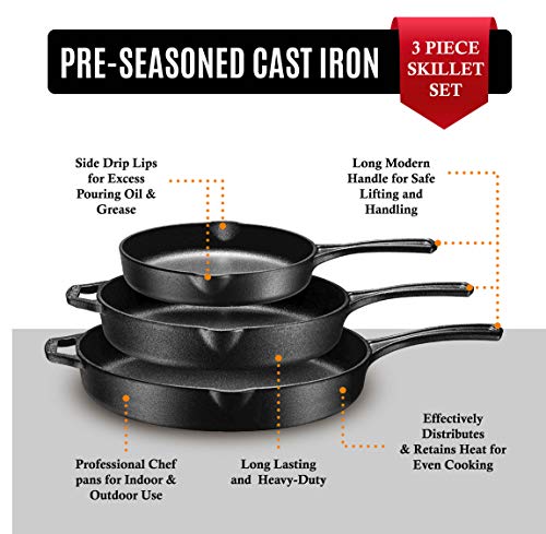 Bruntmor-8-10-and-12-Inch-Pre-Seasoned-Frying-Pan-Set-of-3-Oven-Safe-Skillet-Grill-Pan-Set-Nonstick-Cookware-with-Side-Drip-Lips-Black