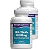 Mariendistel Tabletten 3000mg Hochwertiges Kr uterpr parat Geeignet f r Veganer & Vegetarier 360 Tabletten = 6 Monate Versorgung GMP-zertifiziert & in Gro britannien hergestellt
