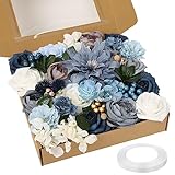 Hochwertiges Material: Alle künstlichen Blumen bestehen aus hochwertiger Latex-Seide, Kunststoff und Schaumstoff. Sie sind weich und haben ein samtiges Finish, das sie super realistisch wirken lässt. Zudem sind sie geruchslos, verblassen nicht, verformen sich nicht und hinterlassen keine Flecken. Die Farben der Blumen sind lebendig und sie sehen aus und fühlen sich an wie echte Rosen.