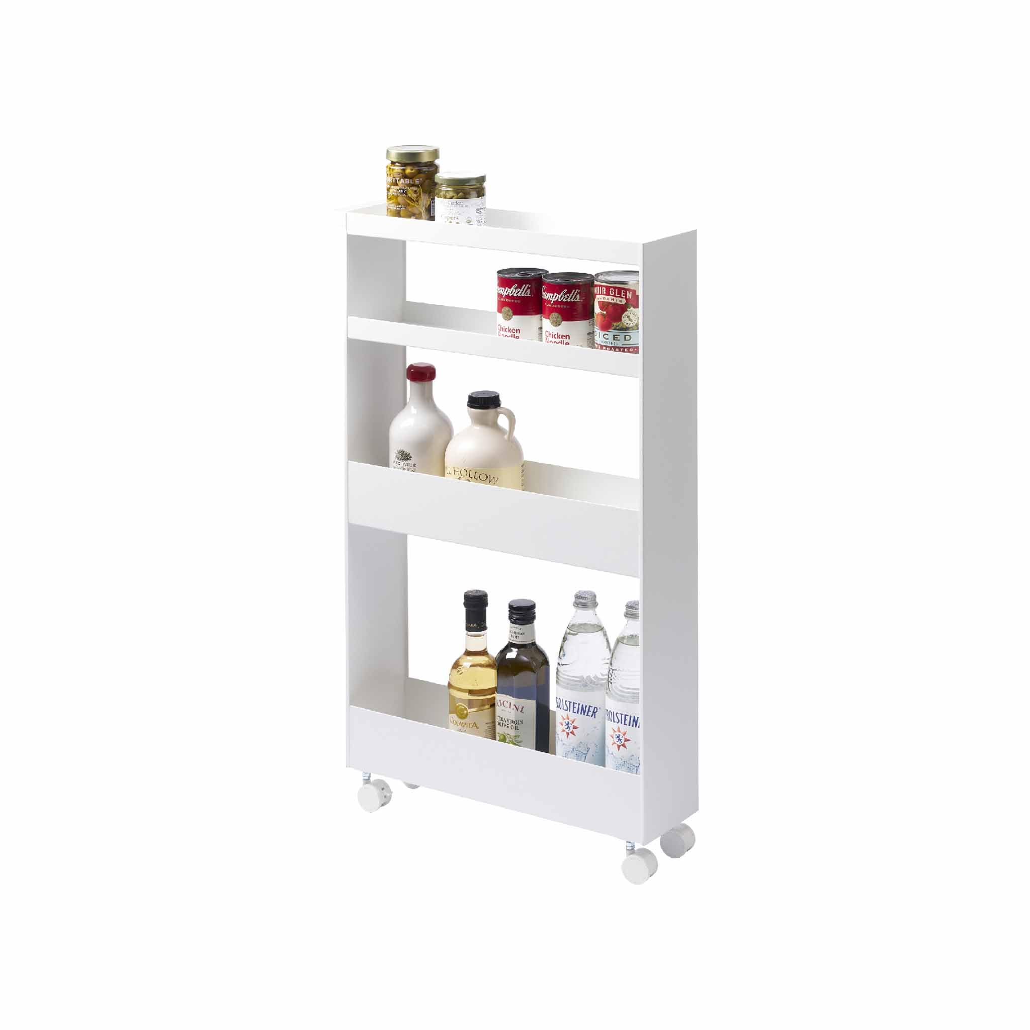 Chariot de rangement mince pour combler les petits espaces de cuisine 80cm