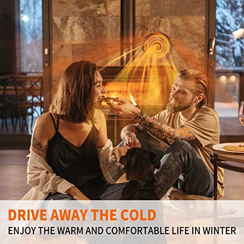 image for NA 6 Blades Wood Stove Fan, Heat Powered Stove Fan,Silent Heat Powered