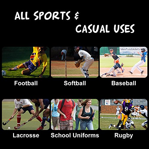 Three Street Baseball Softball Socks Men, Boys Black Baseball Socks Athletic Long Knee High Football Team Compression Rugby Hockey Cheerleaders Game White Black 2-Pairs #TOP2