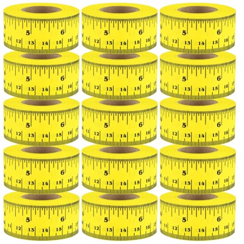 Cinta Métrica Adhesiva ChromaLabel 1 Pulgada x 12 Pulgadas x 15 Unidades miniatura 1