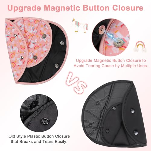 image for Amintiri Seat Belt Adjuster and Seatbelt Covers for Kids, Shoulder Nec