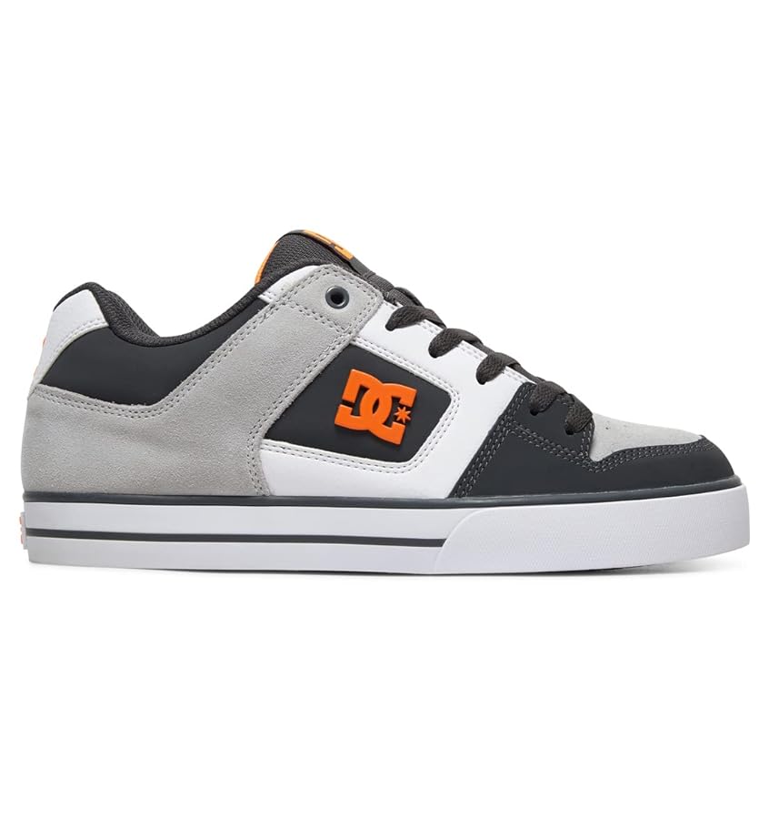 A*d様 DC SHOES グレー/オレンジ スニーカー Amazon.com | DC Shoes Men's Low-Top Sneakers, Grey Dark Grey