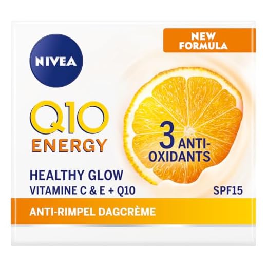 NIVEA Q10 Energy Anti-Rimpel Dagcrème - Normale en vermoeide huid - SPF 15 - Met Vitamine C en Q10 - Gezichtsverzorging - 50 ml