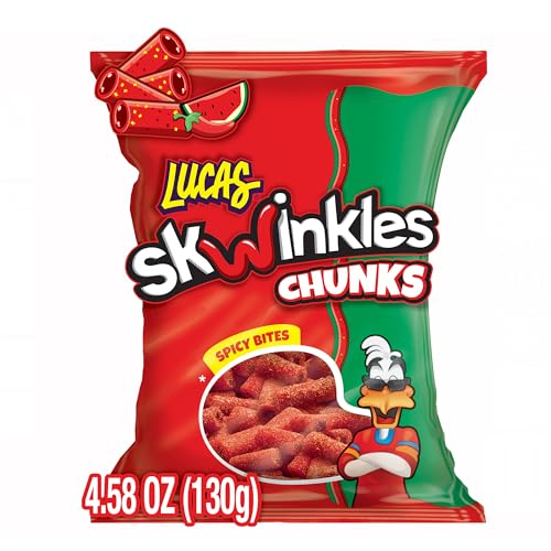 Dulces Lucas Skwinkles sabor sandía con tamarindo 12 bolsas miniatura 7