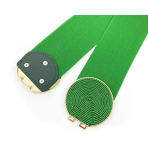 ZYALTFDC Women's Belts Elastic Vintage Wide Waist Belt Stretchy Retro Cinch Belts Women Girls Fashion Waistband for Dresses3