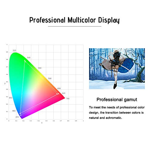 Aibecy BOSTO 16HD 15.6 Inch IPS Graphics Drawing Tablet Display Monitor 1920 1080 High Resolution 8192 Pressure Level with Rechargeable Stylus Pen/ 20pcs Pen Nips(Need to Connect to a Computer)