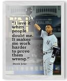 AMERICAN LUXURY GIFTS I Love It When People Doubt Me Wall Art – Bold Motivational Quote Poster for Office, Gym, or Teen Room – 8x10 Unframed Print for Baseball, Athlete & Sports-Themed Decor