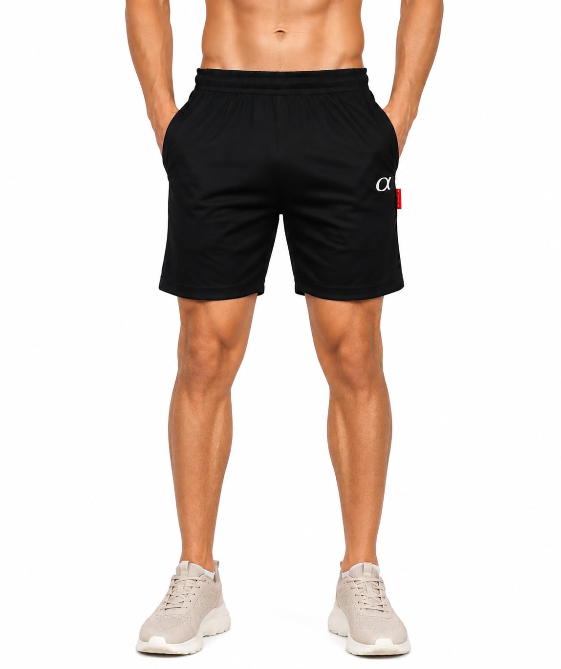 Power Men's Sports Shorts Elastic Waistband with Drawstring Quick-Dry, Moisture-Wicking, Zip Pocket, Gym Cycling and Running-image-14