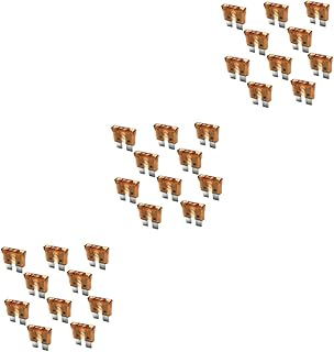 ibasenice 30 Peças Fusíveis De Carro Fusíveis Automotivos Acessórios De Carros Mini Fusíveis Acessórios De Caminhão Fusíveis De Caminhão Fusíveis Marrons Fusíveis De 7 5 Amp Fusíveis