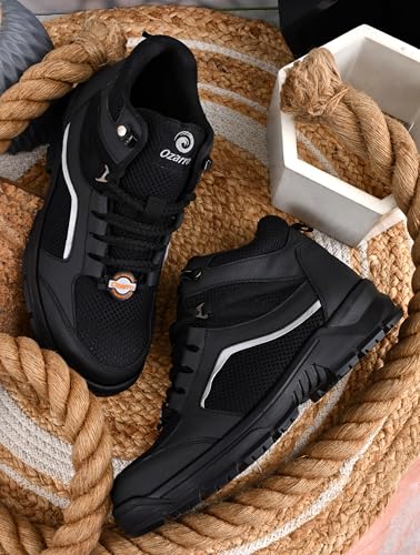 Image of Ozarro Steel Toe Safety Work Shoes | Premium Industrial | Anti-Slip & Steel Toe | Durable Construction | Comfortable Industrial Safety Shoes for Mens (S4463)