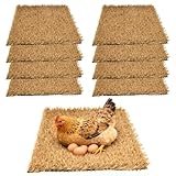 Contenu de l'emballage : Vous recevrez 8 tapis de nichoir pour poules. Chaque tapis mesure environ 30 x 30 cm et mesure environ 2,5 à 3 cm de haut, ce qui le rend idéal pour les poules adultes. Pratiques, ces Tapis De Nid De Poule se découpent facilement à la taille souhaitée pour s'adapter parfaitement à n'importe quel enclos ou nid.