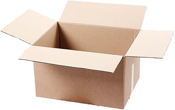 UKPSOLTD 25 x Small Cardboard Packing Boxes - 250 x 200 x 150mm Corrugated Packaging Shipping Delivery Cartons