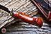 BIGCAT ROAR Handmade Damascus Hunting Knife - Bushcraft Fixed Blade Hunting Knife with Sheath and Walnut Wood Handle - 15″ EDC Skinning Knife - Screaming Eagle