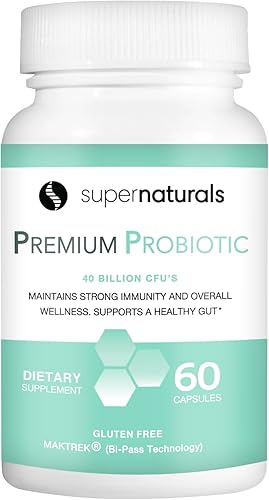 Probióticos premium, 40 mil millones de UFC para la salud digestiva, fabricados con tecnología MAKTrek Bipass, probióticos para mujeres y hombres