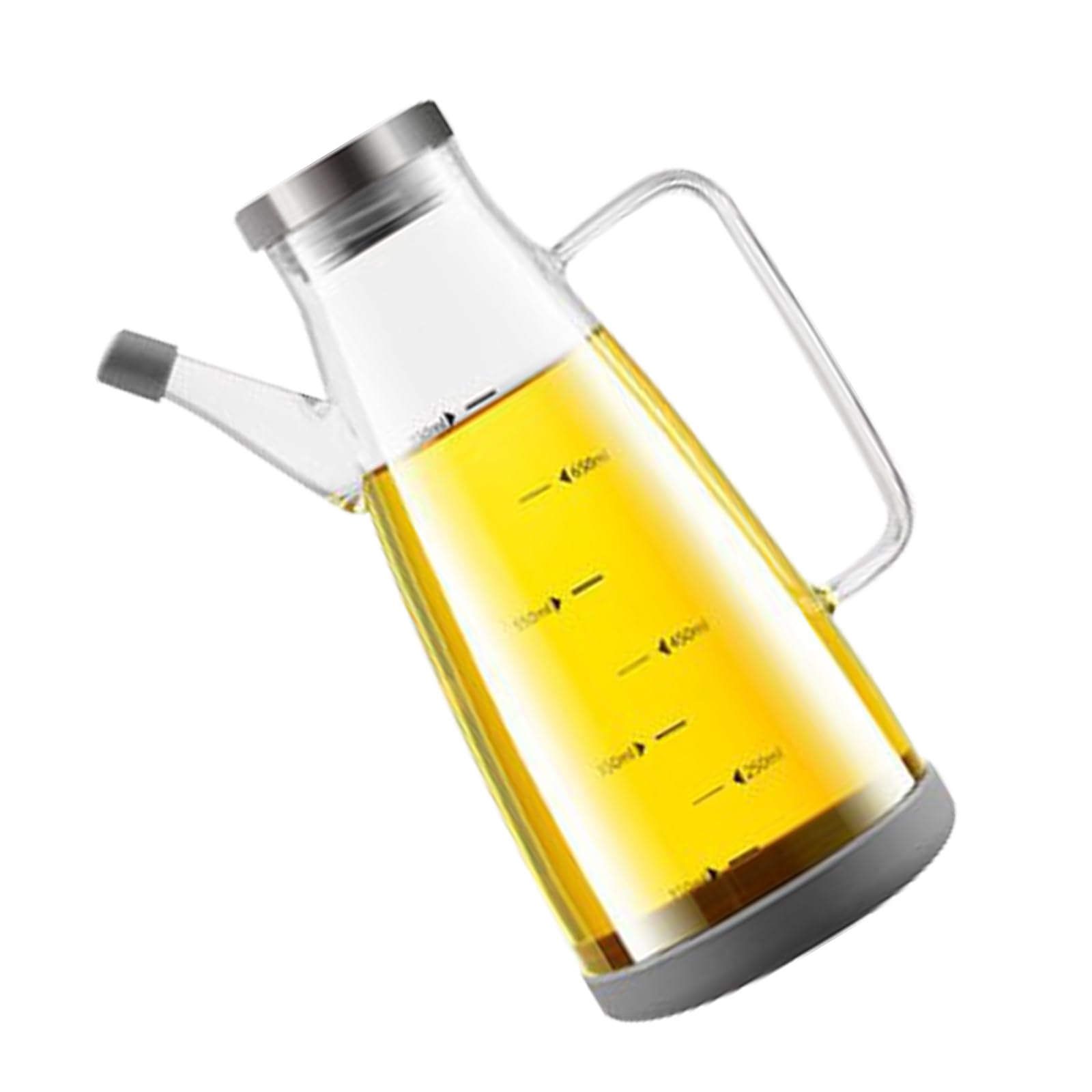 Snorvixre Borosilicate Glass Oil Dispenser Drip Proof Pourer for Cooking Soys Sauce Vinegar Easy Fill Cleaning Leak Proof Cruets for Kitchen