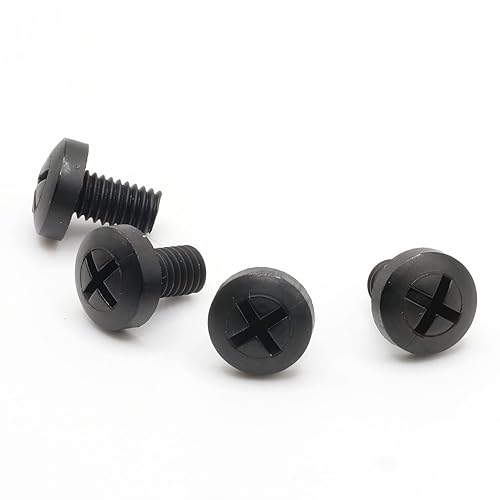 Miniatura 8 de ReplacementScrews Tornillos de nailon M6 para matrícula, compatibles con muchas importaciones (Mercedes, Audi, VW, etc.), tornillos métricos de