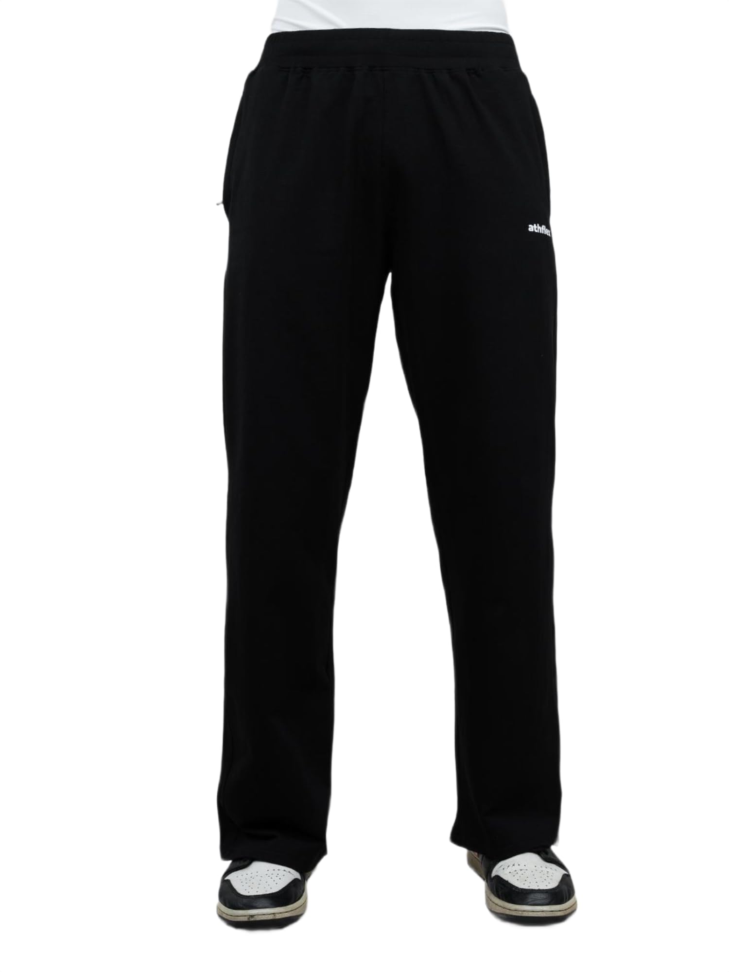 athflex Men's Stride Straight Fit Pants – Cotton Looper Lycra Comfort with Stretchable Mobility for Versatile Active & Casual Wear-picture-24