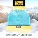 South Park Cartman Cosplay Knitted Acrylic Winter Beanie Hat with Pom Pom, Turquoise/Yellow, One Size