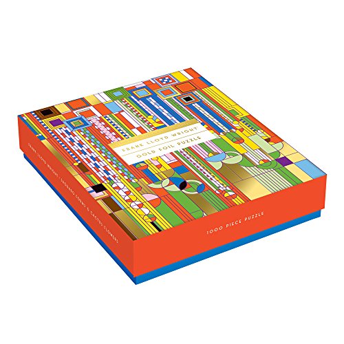 Galison 9780735353527 Frank Lloyd Wright Saguaro Forms And Cactus Flowers Gold Foil Puzzle, 1,000 Pieces, 20 Inchx27 Inch – Fun, Relaxing And Challenging – Gold Foil Added To Image Brings New Flavor To Iconic Piece Of Art thumb #8