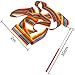 Elcoho 20 Pieces Dance Ribbons Streamers Rhythmic Gymnastics for Artistic Dancing, Baton Twirling, 20 Colors