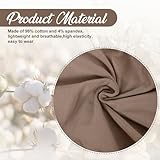 JenPen 4 Pcs Cotton Chemo Headwear for Women Turban Soft Cancer Head Scarf Hats Beanie Elastic Hair Wraps for Women's(White, Blue, Khaki,Black)