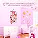 Vimiv Hair Bows Holder & Organizer w/Large Capacity, 16 Ribbons, Bows Organizer, Baby Hair Accessory Storage Display w/Sturdy Rope, Wall Hanging for Girl Room-Purple