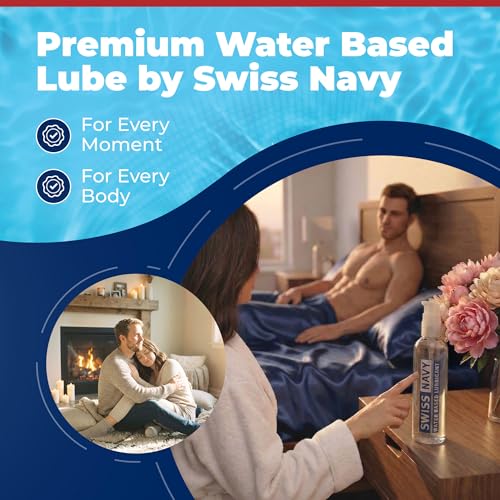 Image of Swiss Navy Premium Water-Based Lubricant - 8 oz | Lubricating Gel for Men, Women & Couples - Toy Safe - Non-Staining Formula - Compatible with Latex & Condoms