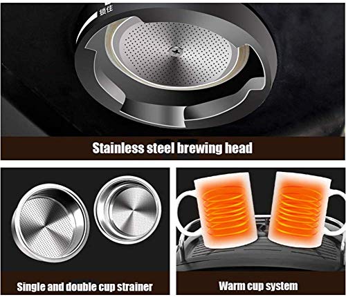 AYDQC Cafetera de café de café Espresso 220V 850W Máquina de café Italia Fancy Coffee Making Machine 1.2L 5-8 Tazas… - Imagen 6