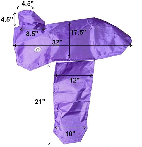 Vista 12 de Majestic Ally Funda impermeable reflectante 1000D para sillín occidental, correas elásticas para fijar de forma segura cada esquina y guardabarros