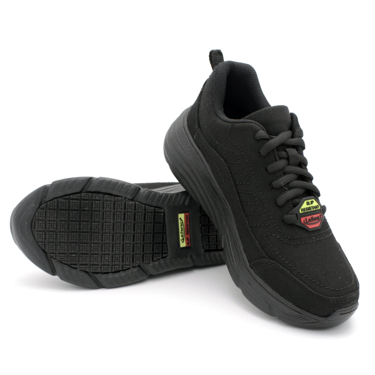 Laforst Foster Womens Sunbrella Non Slip Running Shoes Nonslip Xtreme Comfort Sneaker 8.5 Black