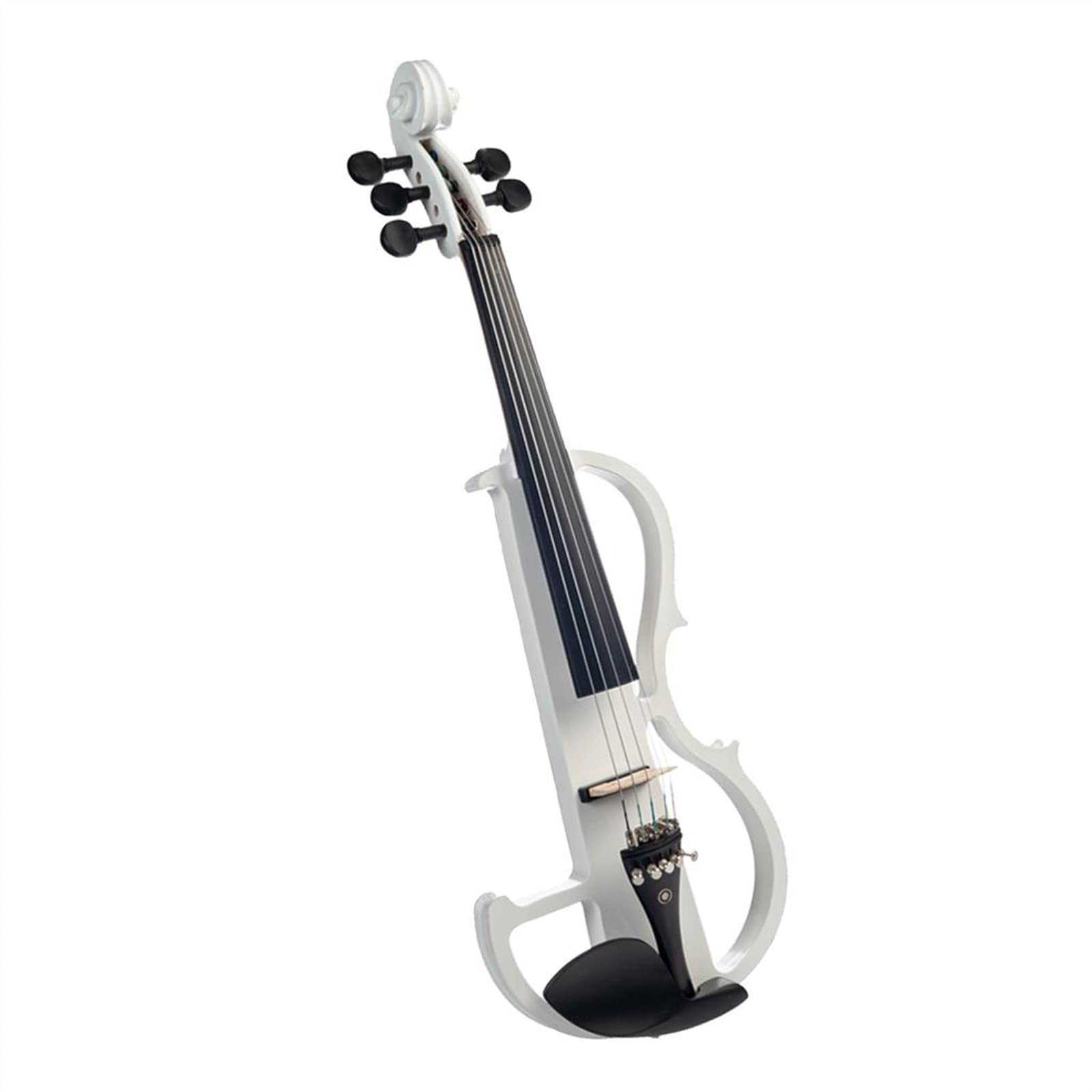 Violon Student Kit Violino Elettrico 4/4 in Legno Massello A 5 Corde con Archetto, Custodia, Colofonia, Cuffia E Cavo di Collegamento