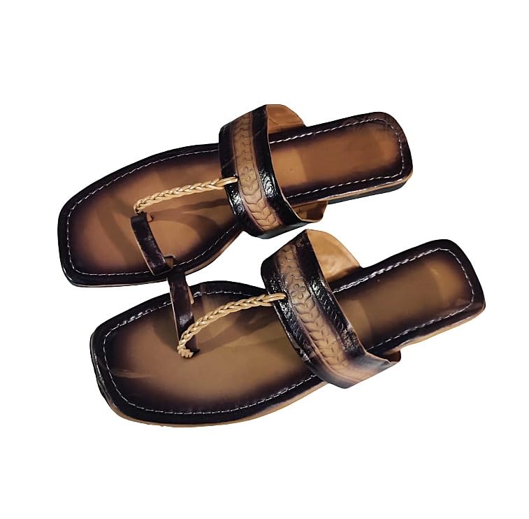 agadi Handcrafted Kolhapuri Chappals for women| Traditional Ethnic Sandals | Comfortable Footwear-picture-52