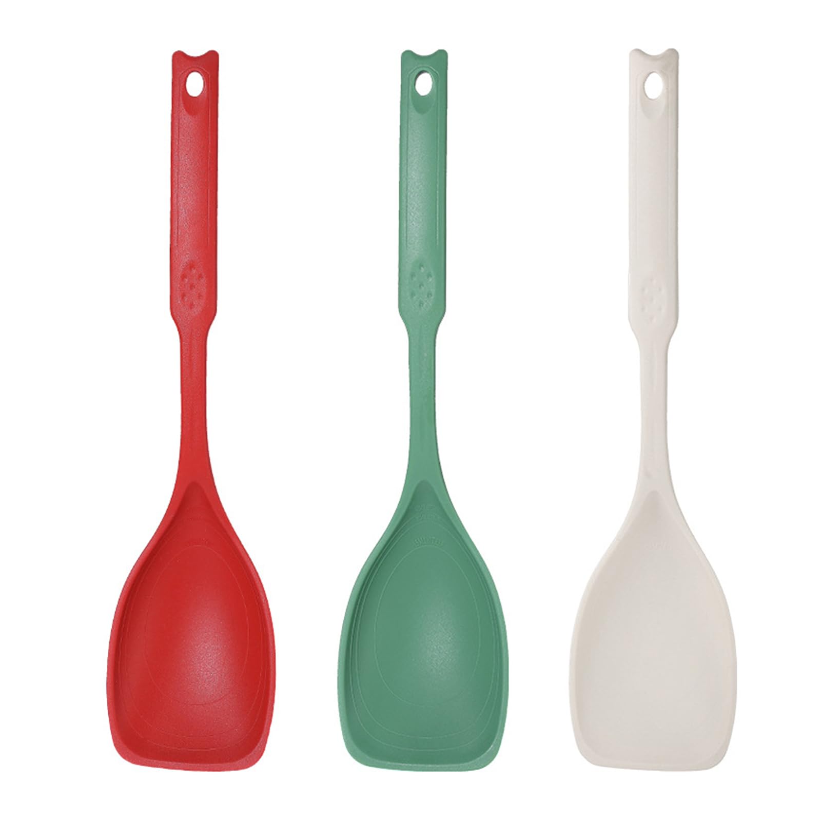 Kalttoy Ergonomic Handle Silicone Scraper with Integrated Measuring Spoon Ideal for Accurate Ingredient Portion Control Silicone Spatula with Measurements