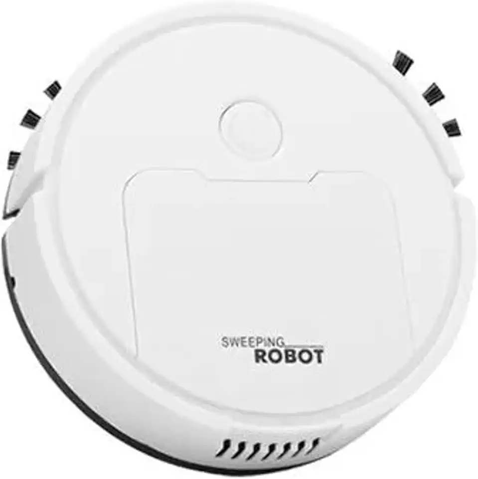 Generic Mini Robô Aspirador de Pó Robo Doméstico Branco - Limpeza Fácil e Prática