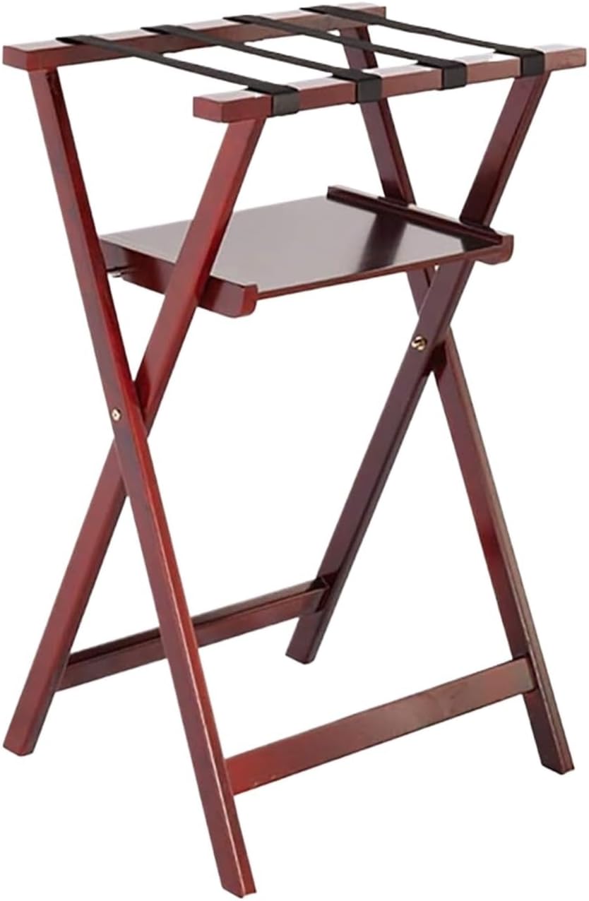 バゲージラック 荷物置き ラゲッジラック スーツケース ラック 耐久性のある折りたたみ式荷物ラック ホテルの部屋用木製折りたたみ荷物