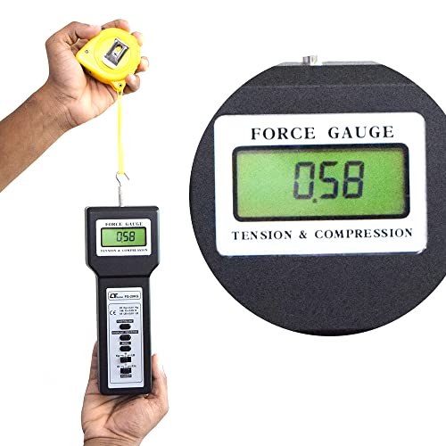 Image of Electronic Digital Force Gauge (Range: 20Kg) for Tension Spring | Peel Testing | Push Pull Force Gauge | Compression Spring | Alongwith Factory Calibration Certificate | Model: FG- 20KG