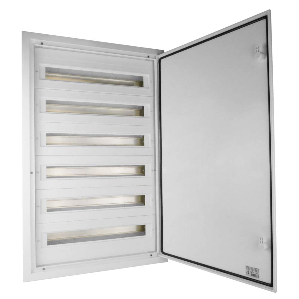 ELEKTRO-PLAST Distribution Box IP54 DARP-144 6 x 24 Flush-Mounted Aluminium Door Sub-Distribution Fuse Box 9.624 E-P 6774 Clage
