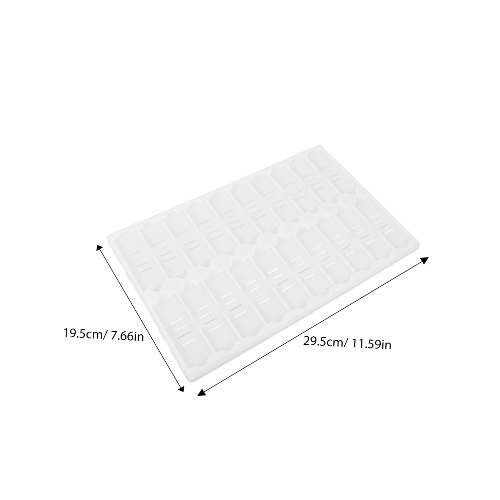 NAMOARLY 20-Slot Microscope Slide Rack Plastic Staining Tray Smooth Surface for Laboratory