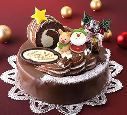 Amazon ロールノセタ 6号サイズ 12 22 12 24 のお届け 昭和風味 チョコレートケーキ クリスマスケーキ 予約 2021 クリスマス お取り寄せ スイートますや ケーキ 洋菓子 通販