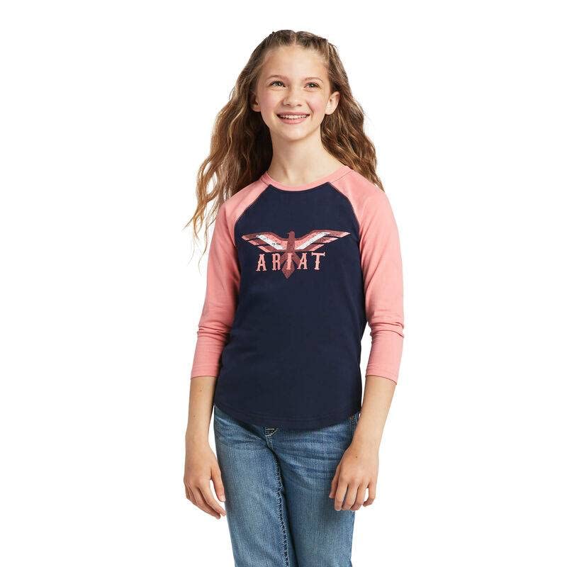Maillot de baseball ARIAT Kids Real Firebird à manches bicolores