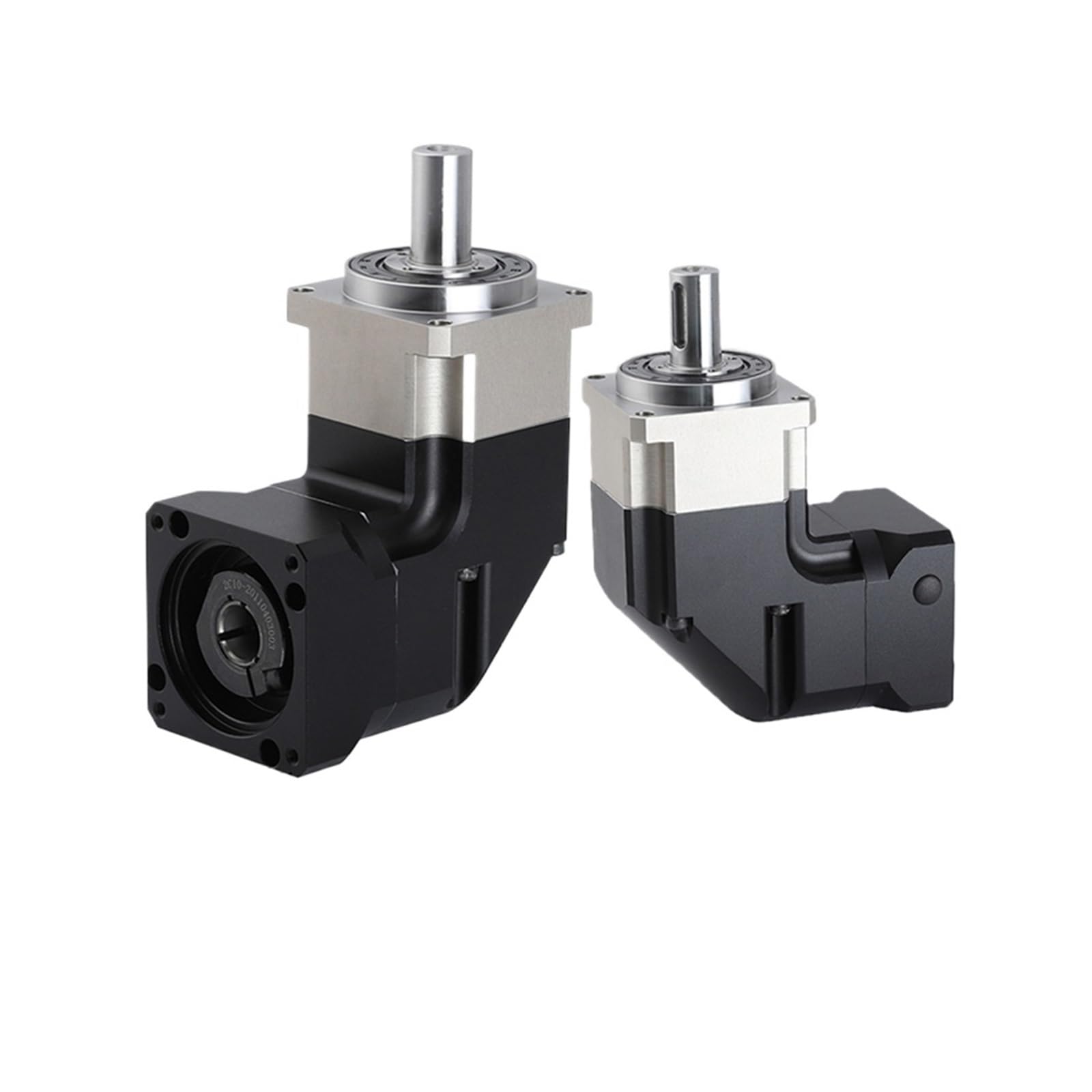 TSIOHKBS Helical Gear 90 Degree Planetary Gearbox 5Arcmin Right Angled Gearbox 10:1,3:1,5:1 14mm Input for 200W,400W,600W 60 Servo Electronic Starter (Ratio 20 to 1)