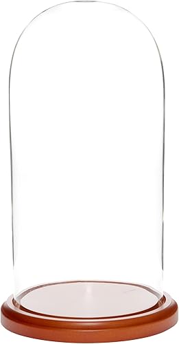 Miniatura 9 de Plymor Cúpula de cristal de 5.5" x 11" (base de madera MDF negra)