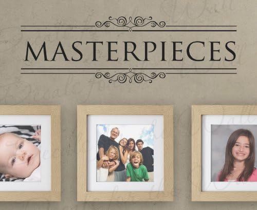 Masterpieces Wall Decal - Frames Mural Family Graphic Vinyl Art Sticker Decoration Large Sign Decor