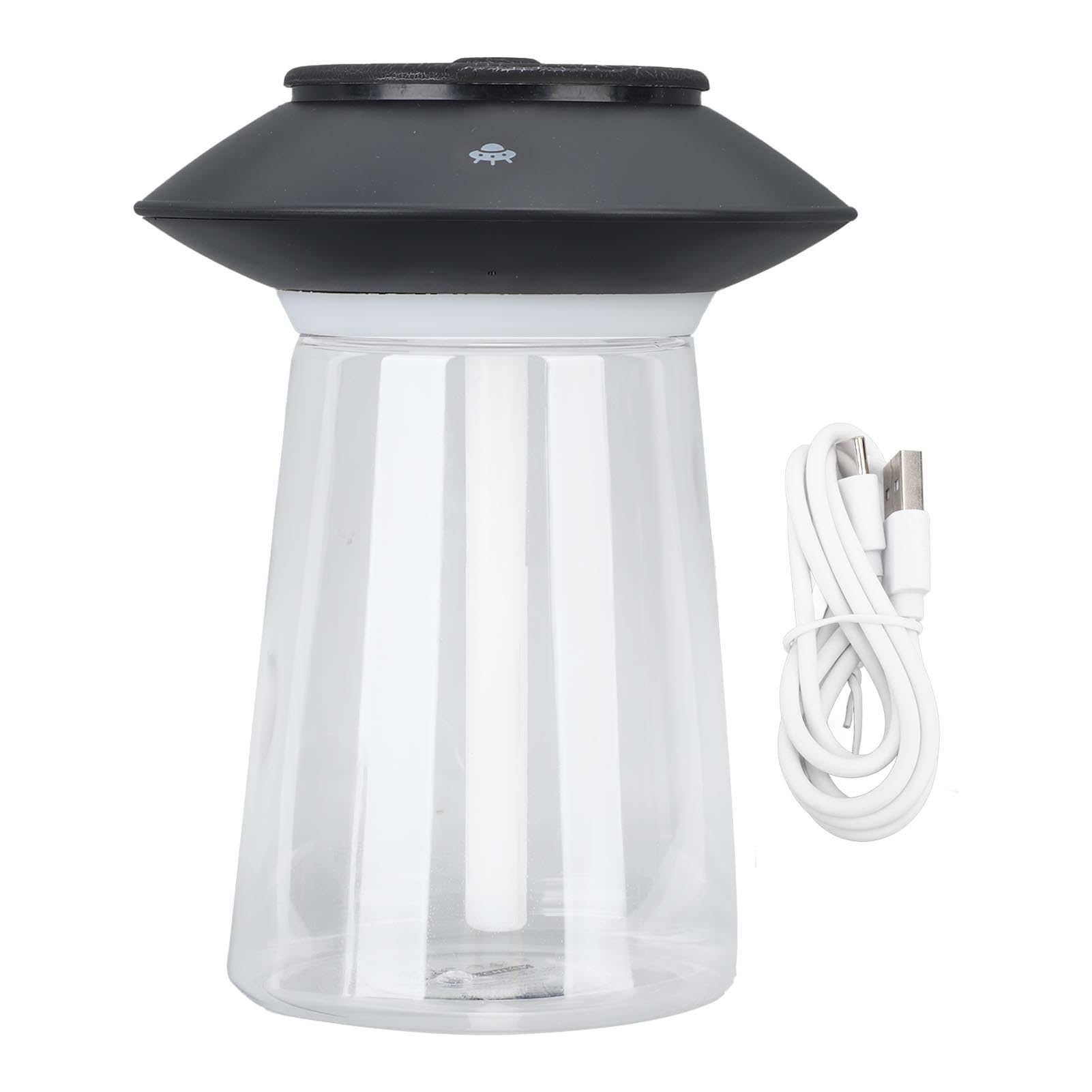 Chrees Difusor de Aceites Esenciales, Humidificador de Recargable Portátil, Nebulización Fina para Dormitorio, Sala de Estar, 760ml (Negro)