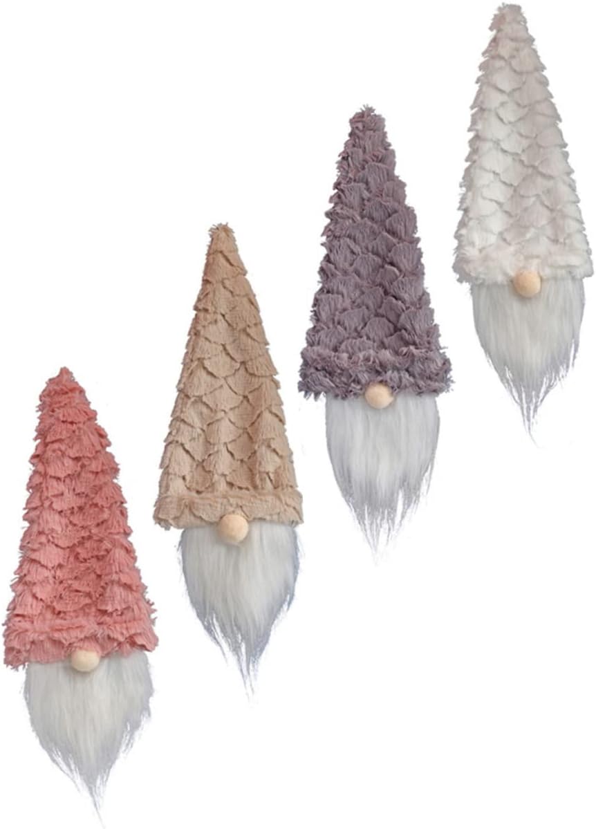 4pcs Xmas Faceless Doll Wine Bottle Covers for Holiday Party Decor